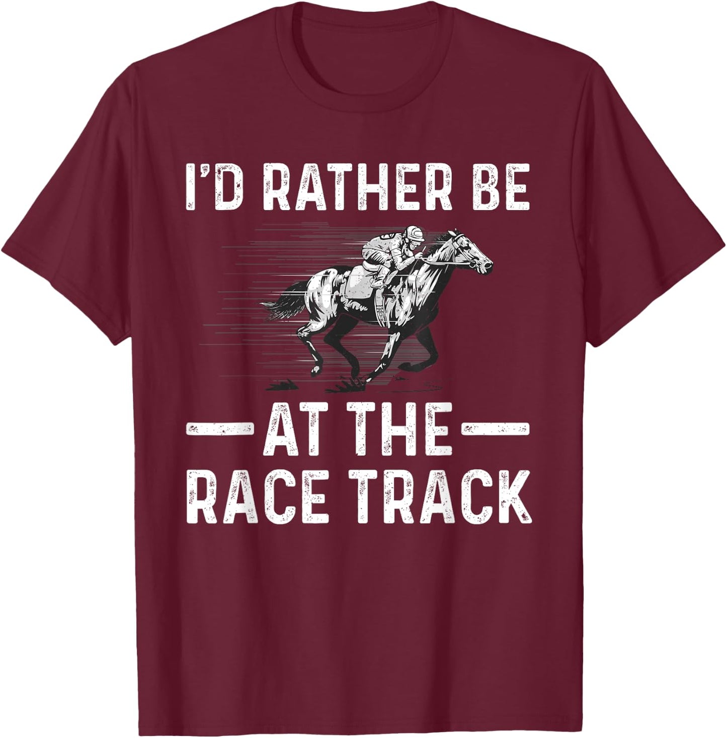 Cool Horse Racing Women Race Jockey Derby Equestrian T-Shirt - T-Shirt | Maroon