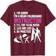 Winter Guard Senior Uniform Captain Color Guard Instructor T-Shirt - T-Shirt | Maroon
