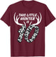 10 Year Old Birthday Shirt Boy Deer Hunting Theme Camo 10th T-Shirt - T-Shirt | Maroon