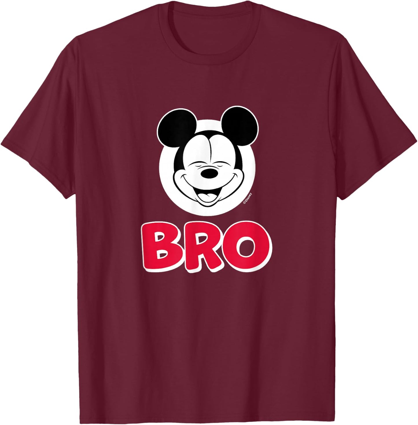 Disney - Mickey Sibiling Bro T-Shirt - T-Shirt | Maroon
