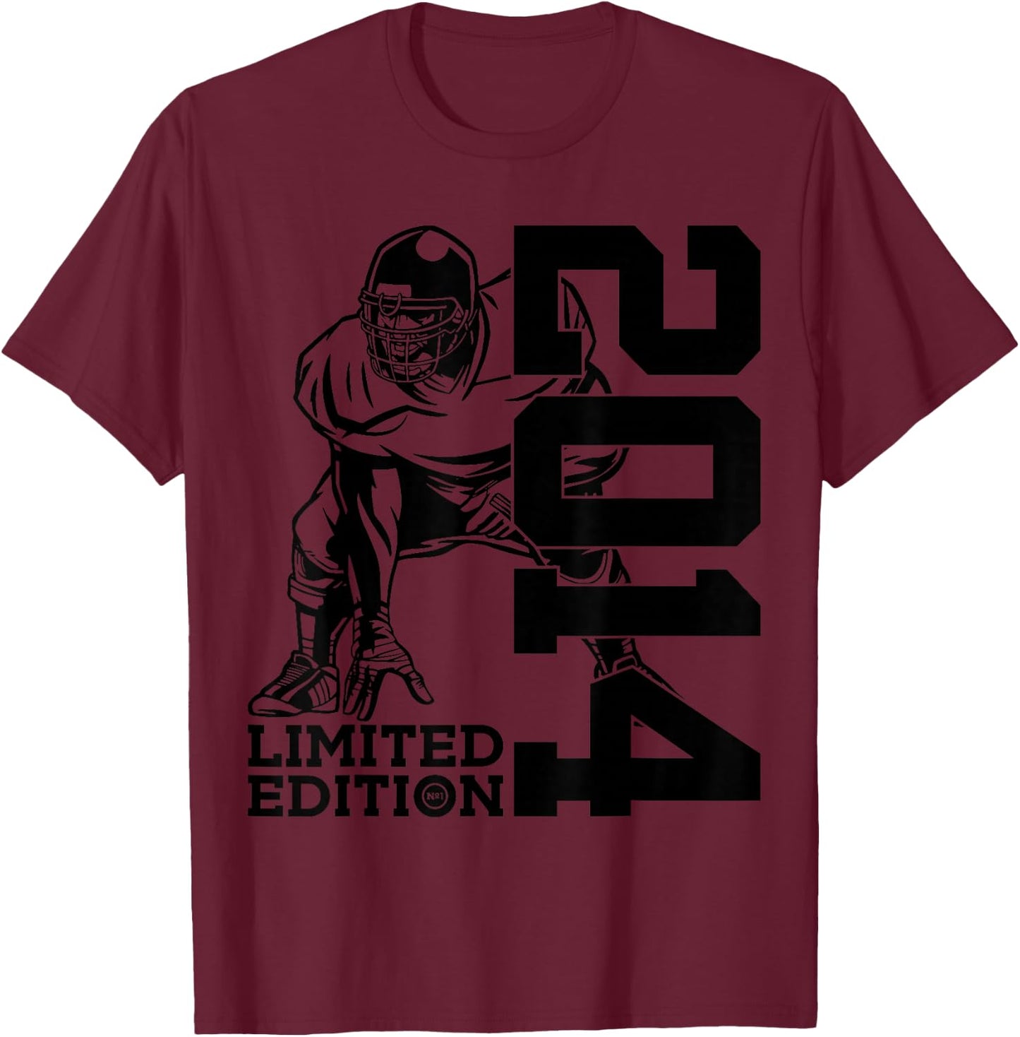 12th BIRTHDAY FOOTBALL LIMITED EDITION 2014 T-Shirt - T-Shirt | Maroon