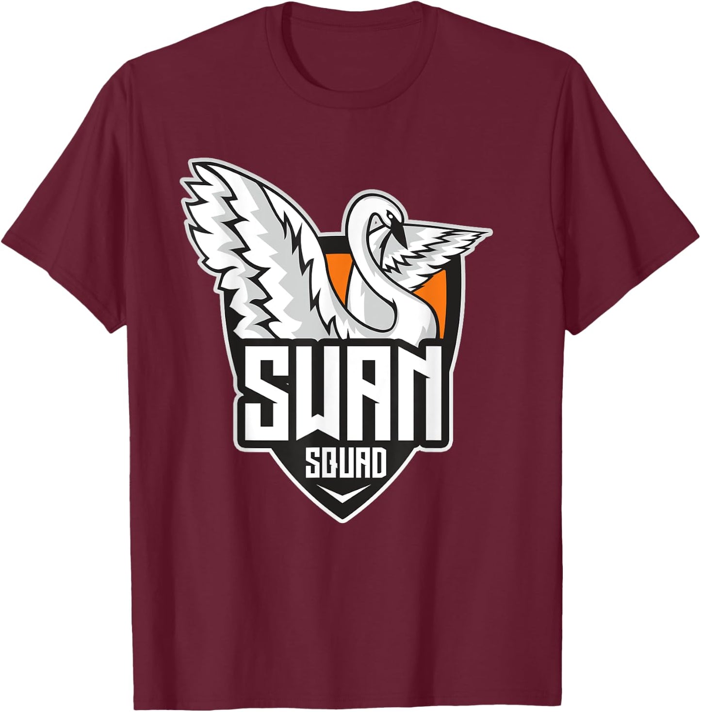Swan Squad Migratory Birds Swan T-Shirt - T-Shirt | Maroon