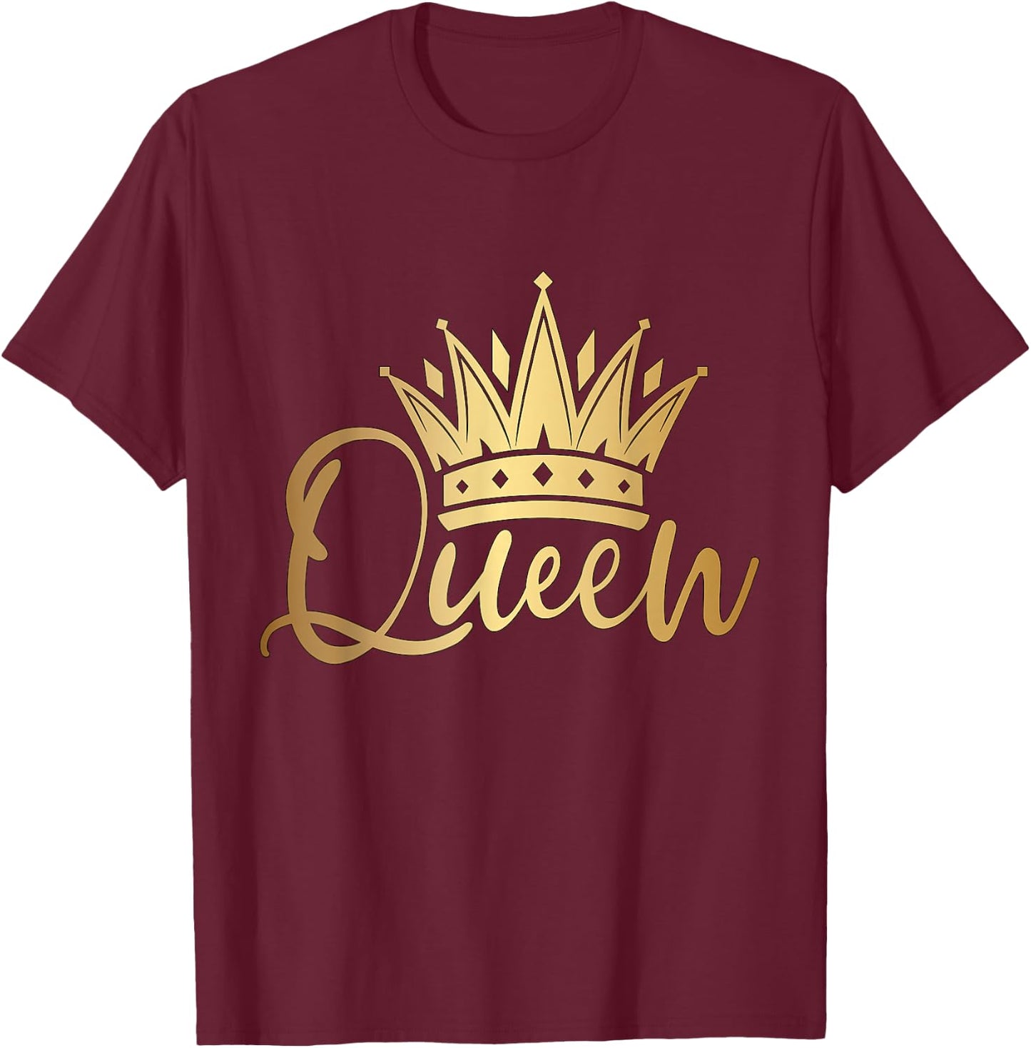 Queen Crown T-Shirt - T-Shirt | Maroon