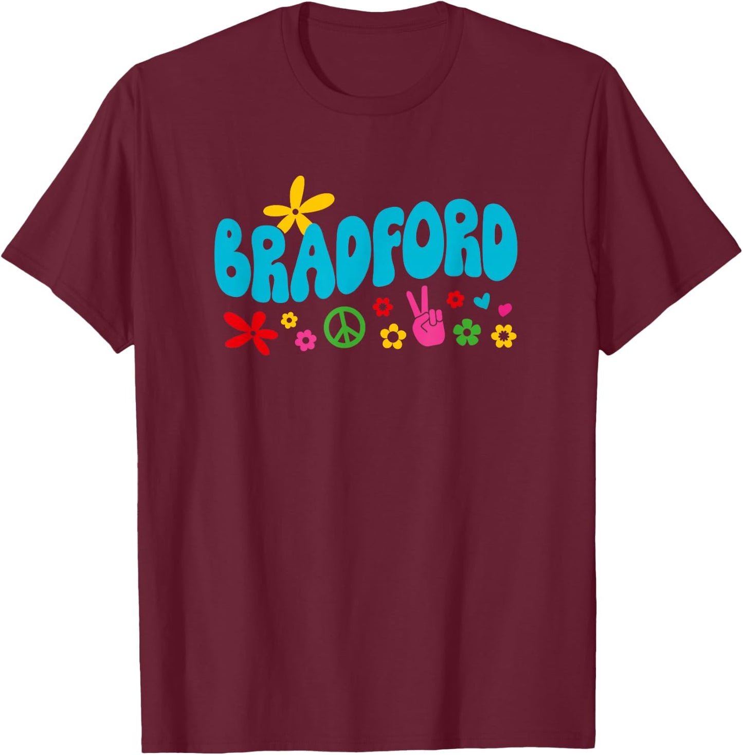 70s Bradford T-Shirt - T-Shirt | Maroon