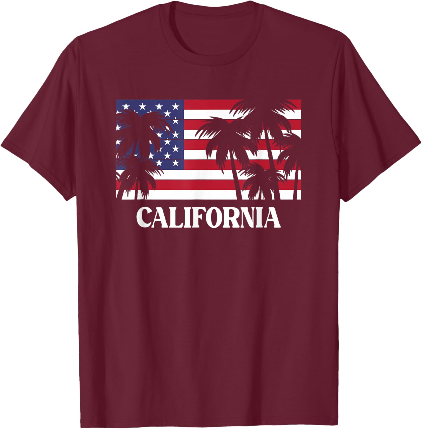 California T-Shirt - T-Shirt | Maroon