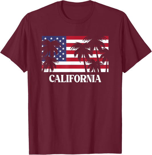 California T-Shirt - T-Shirt | Maroon