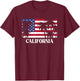 California T-Shirt - T-Shirt | Maroon