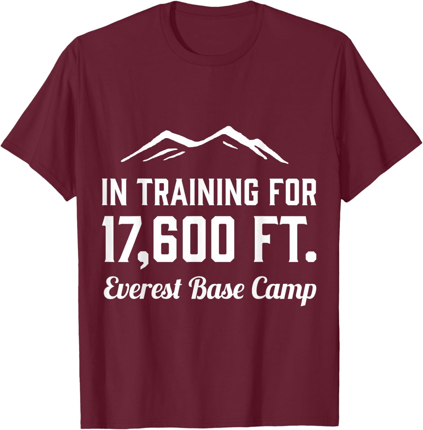 Everest Base Camp Training T-Shirt - T-Shirt | Maroon