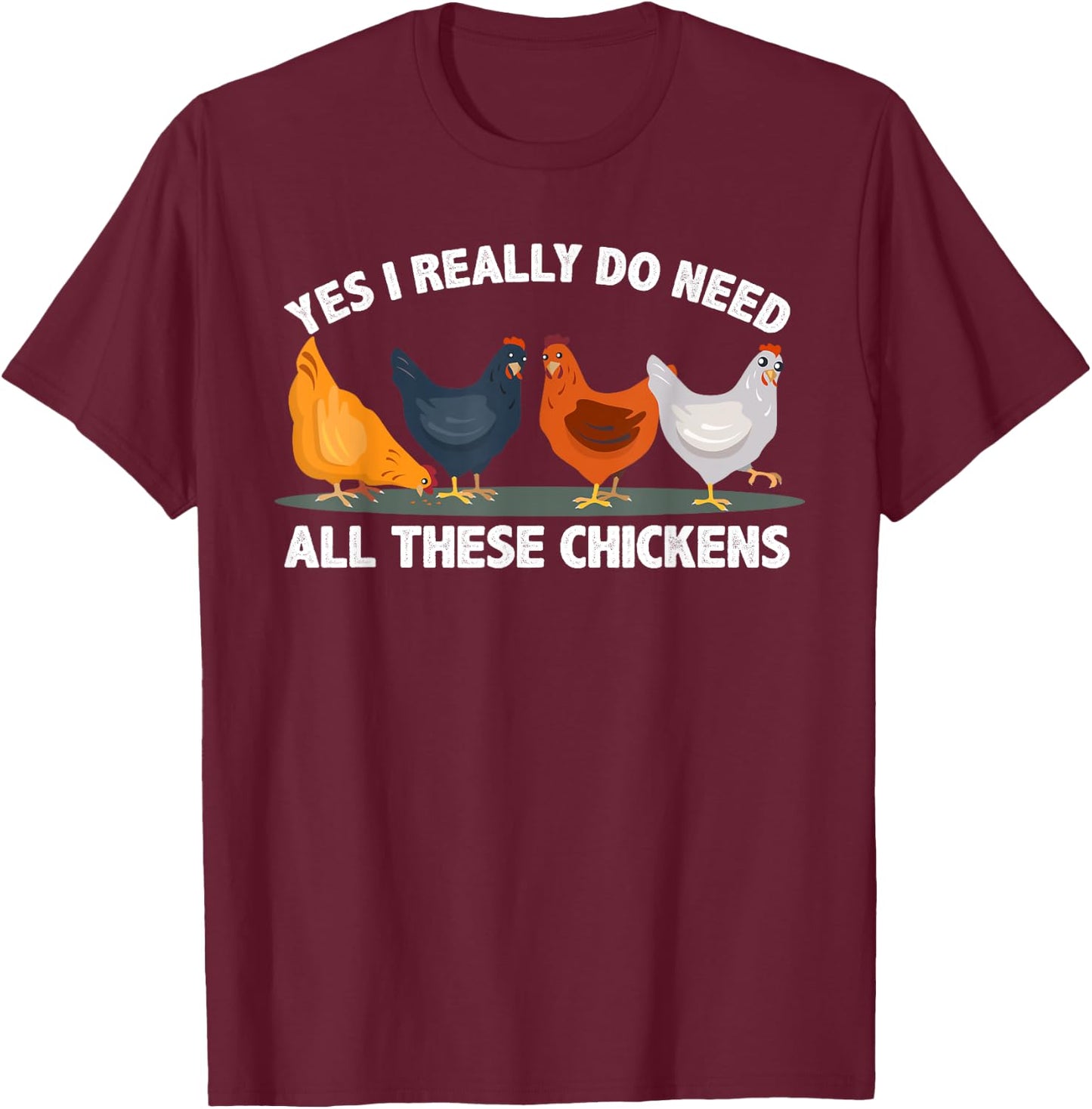 Best Chicken Art Women Poultry Farm Chicken Farmer T-Shirt - T-Shirt | Maroon