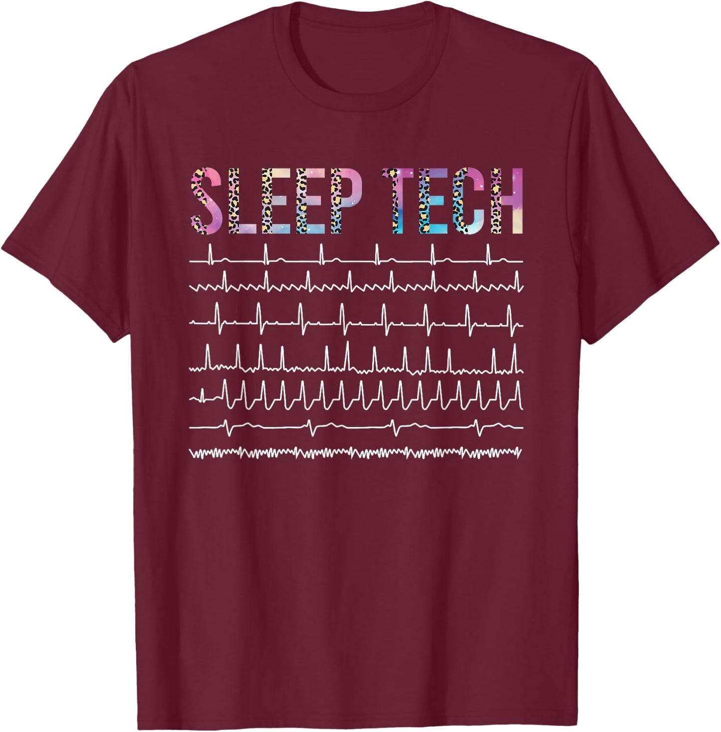 Sleep Tech Sleep Technologist Best Sleep Tech T-Shirt - T-Shirt | Maroon