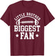 Little Brother Football Brother Of A Football Player T-Shirt - T-Shirt | Maroon