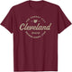 Vintage Cleveland Ohio Retro Throwback Souvenir T-Shirt - T-Shirt | Maroon