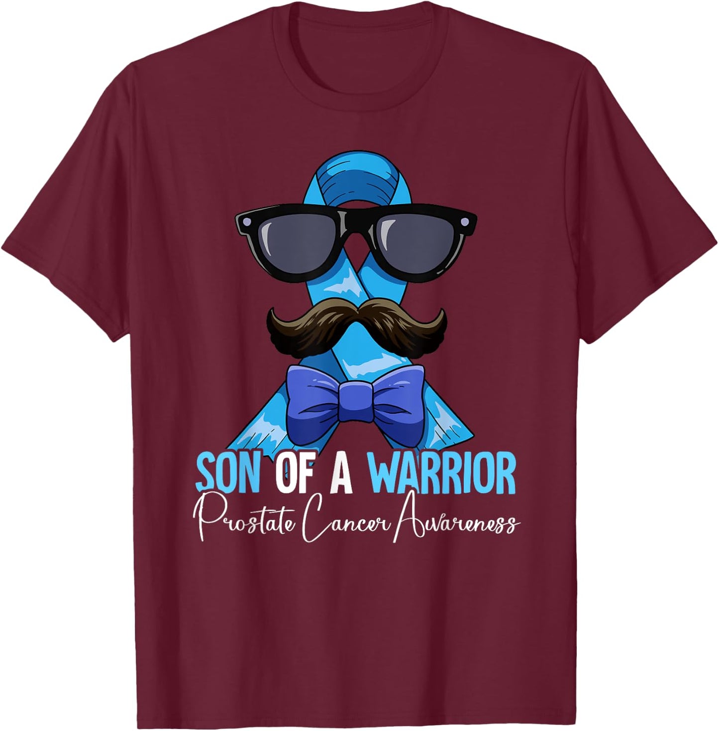 Son Of A Warrior Prostate Cancer Awareness T-Shirt - T-Shirt | Maroon