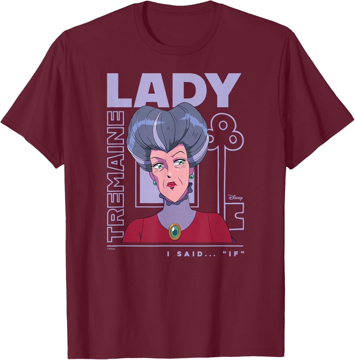 Disney Princess - Lady Tremaine Manga T-Shirt - T-Shirt | Maroon