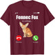 Fennec Fox Cute Fennic Foxes Fenec Animal Fox Lover T-Shirt - T-Shirt | Maroon