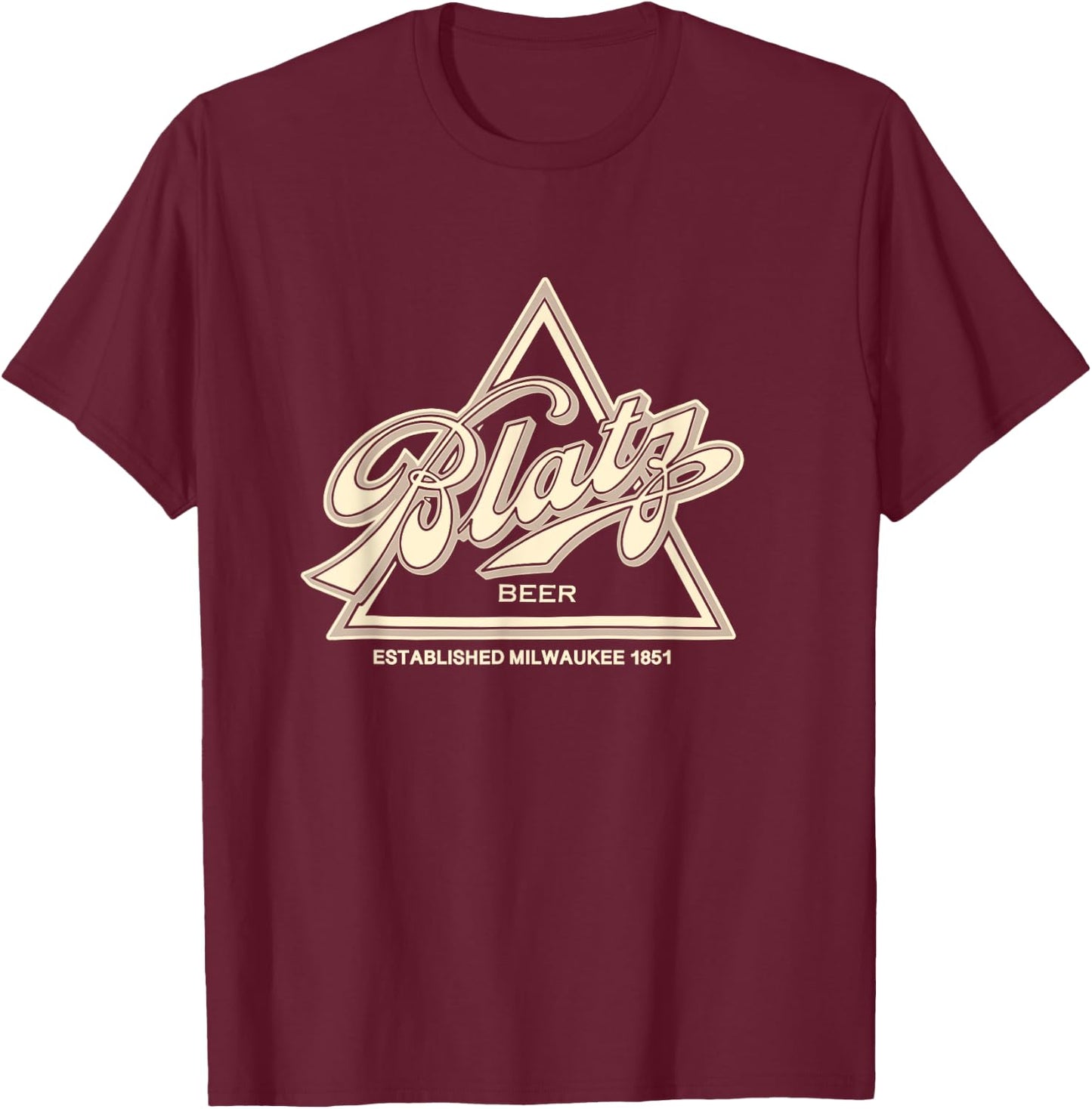 Blatz Beer Style - Pale Logo T-Shirt - T-Shirt | Maroon