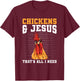 Backyard Chicken Breeding Quote for a Chicken Grower T-Shirt - T-Shirt | Maroon