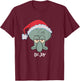 Spongebob Squarepants Squidward Christmas Joy T-Shirt - T-Shirt | Maroon