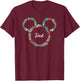 Disney Mickey Mouse Christmas Family Vacation Trip Dad T-Shirt - T-Shirt | Maroon