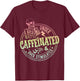 Under Caffeinated and Over Stimulated Skeleton Sarcastic T-Shirt - T-Shirt | Maroon