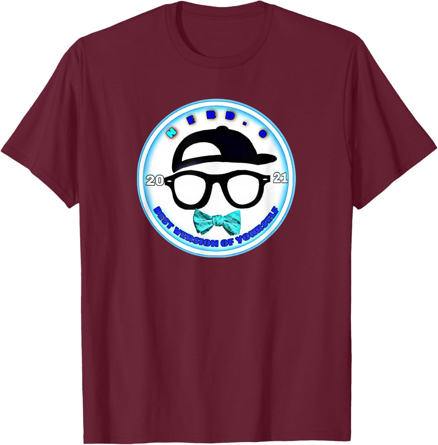 Nerd Version 2 T-Shirt - T-Shirt | Maroon