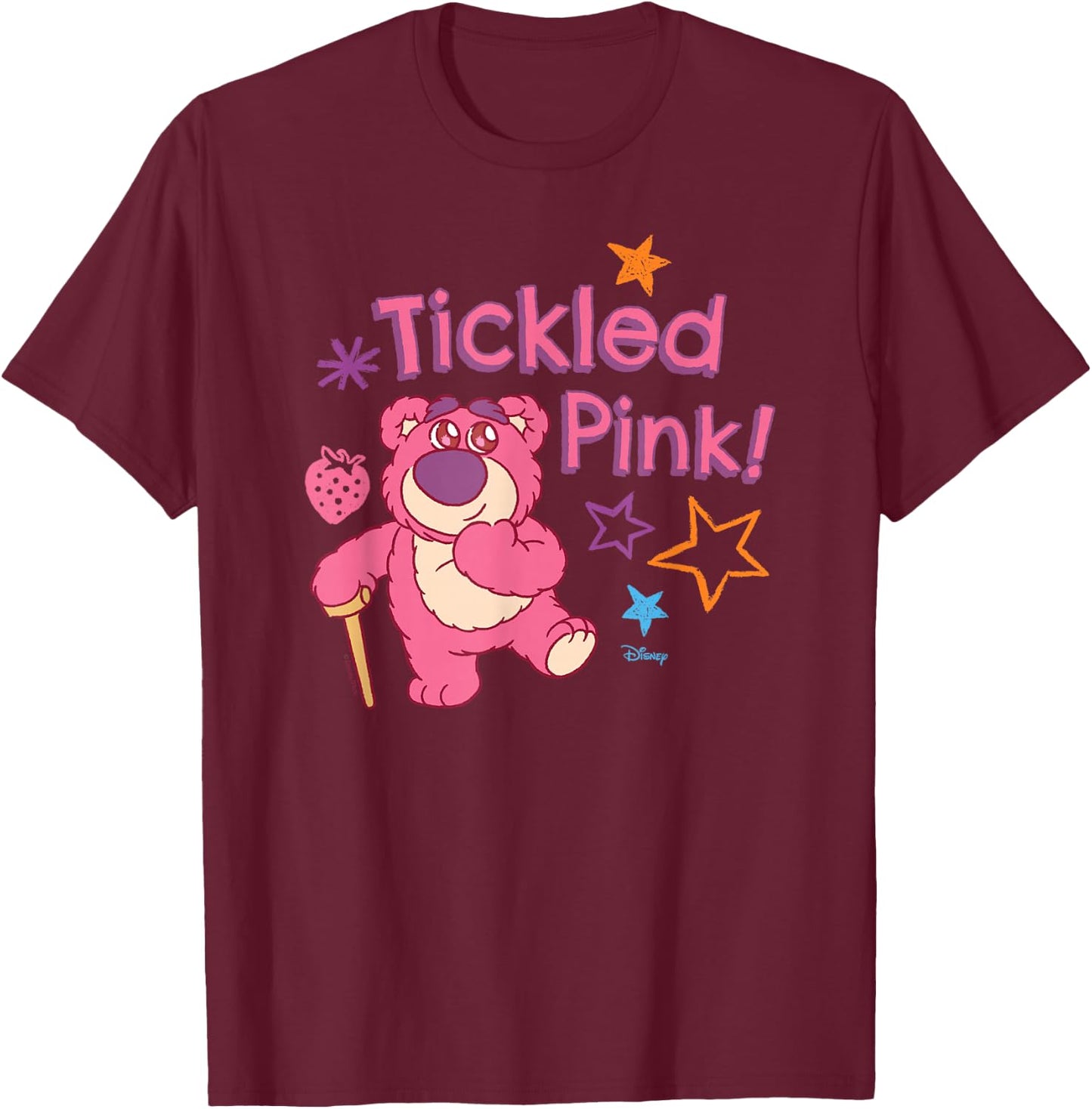 Toy Story - Lotso Tickled Pink T-Shirt - T-Shirt | Maroon