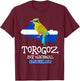 Torogoz Ave Nacional El Salvadorian Gifts National Bird T-Shirt - T-Shirt | Maroon