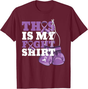 This Is My Fight Shirt Alzheimer Fighter Support Strong men T-Shirt - T-Shirt | Maroon