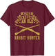 Never underestimate an old Rabbit Hunter Rabbit Hunting T-Shirt - T-Shirt | Maroon