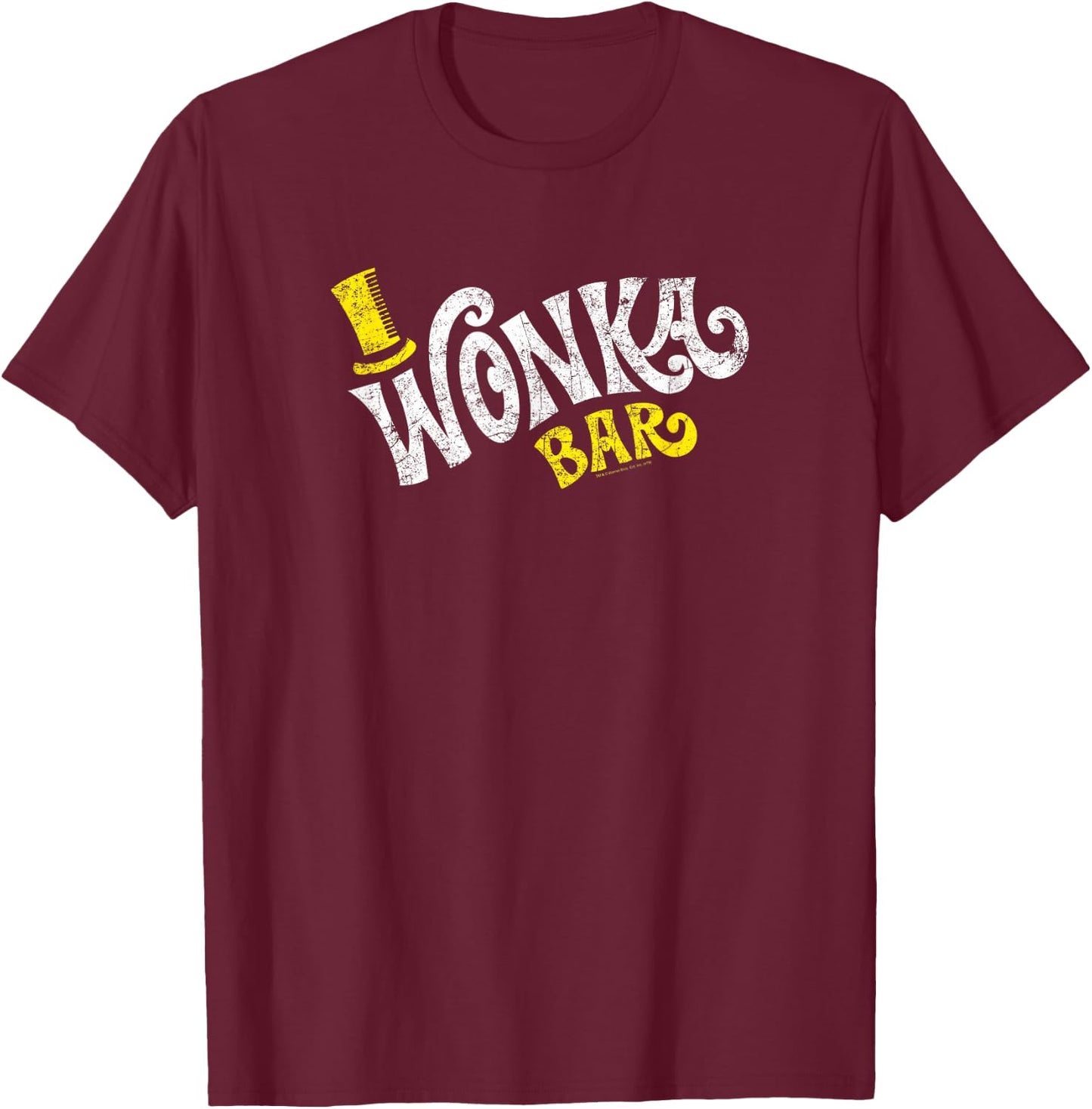 Willy Wonka & The Chocolate Factory Movie Logo T-Shirt - T-Shirt | Maroon