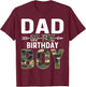 Camouflage Dad of the Birthday Boy T-Shirt - T-Shirt | Maroon