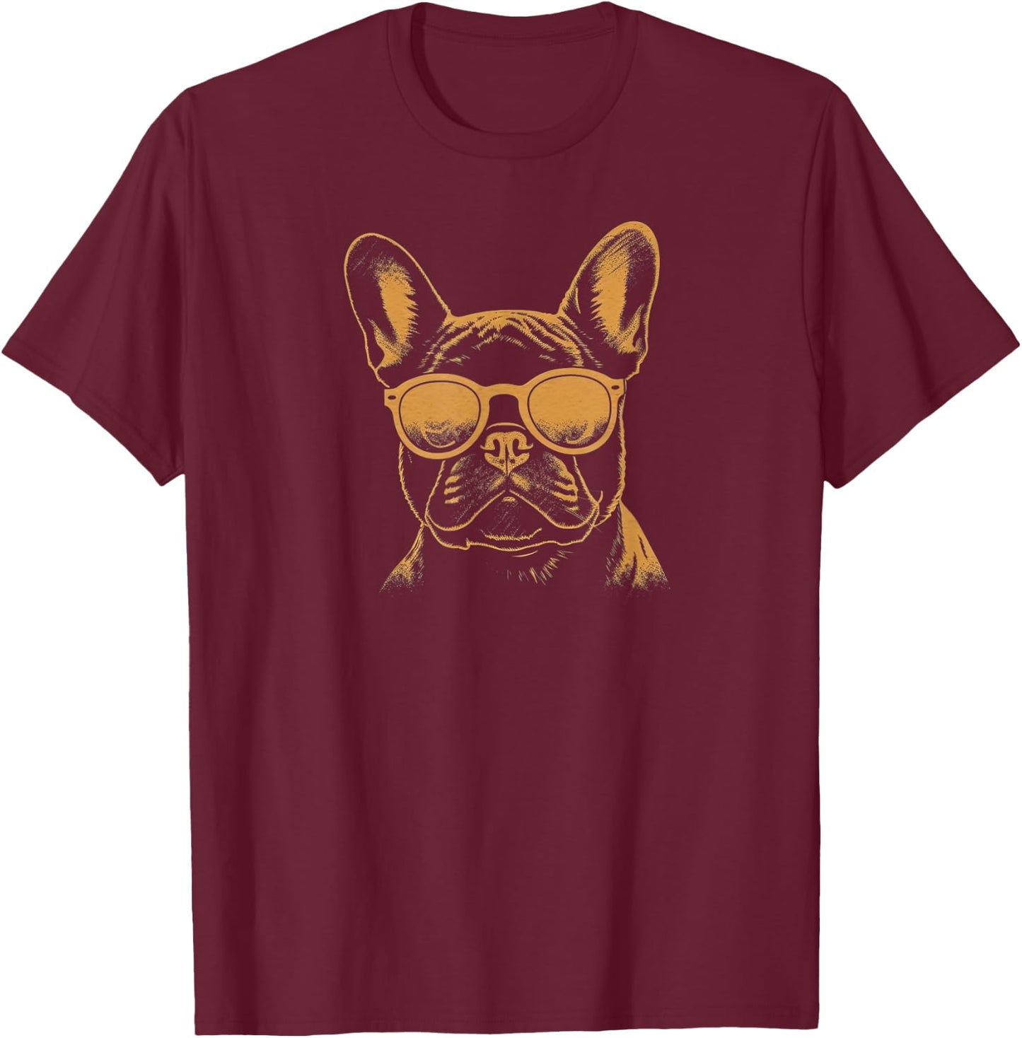 Funny French Bulldog Frenchie cool Graffiti Urban art street Women Girls Kids T-Shirt - T-Shirt | Maroon