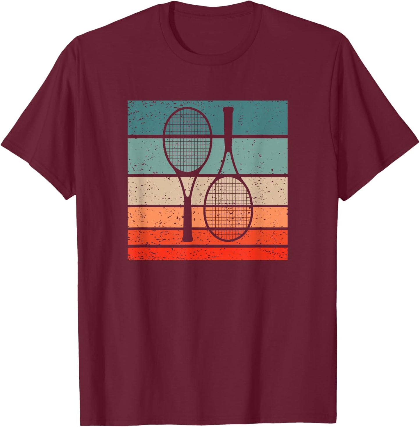 Tennis Retro Style Vintage T-Shirt - T-Shirt | Maroon