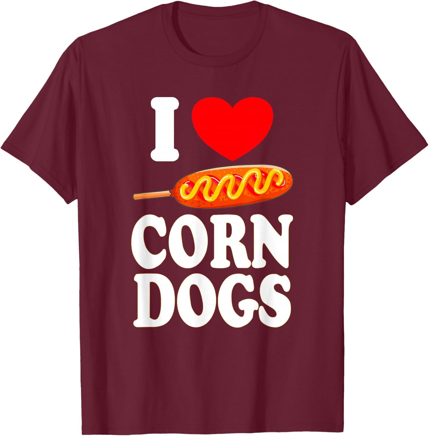 Corndog Carnival Fried Corn Dog Dealer T-Shirt - T-Shirt | Maroon