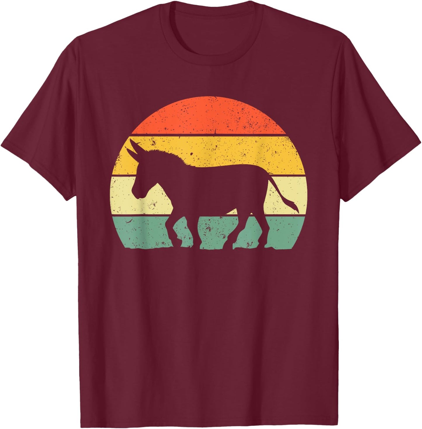 Cool Donkey Women Mule Horse Animal Lover Jackass T-Shirt - T-Shirt | Maroon