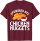 Funny Chicken Nugget Design Women Kids Nuggets Lover T-Shirt - T-Shirt | Maroon