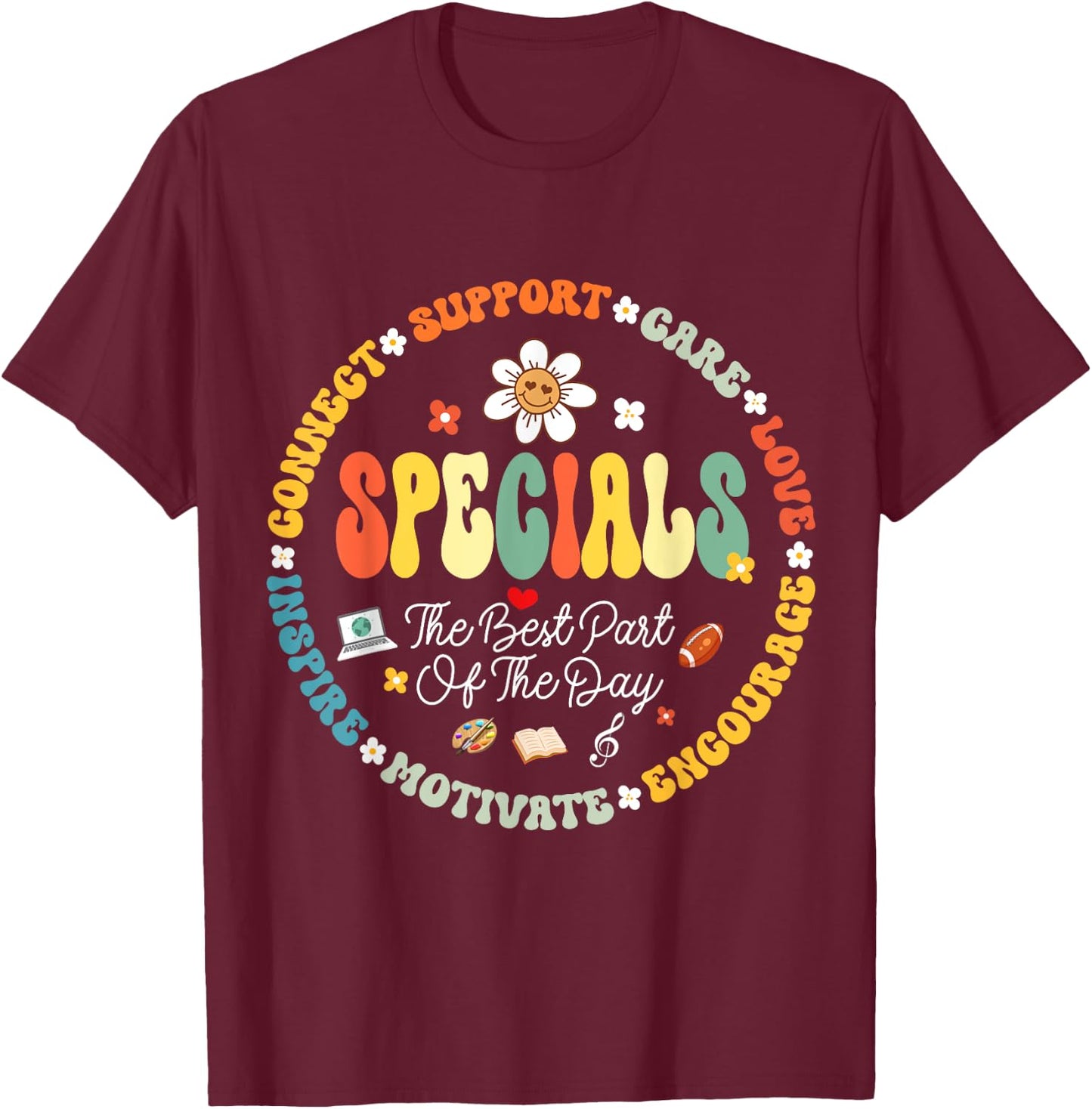 Teacher Specials The Best Part Of The Day - Specials Squad T-Shirt - T-Shirt | Maroon