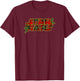 Star Wars Christmas Mistletoe Tartan Pattern Logo T-Shirt - T-Shirt | Maroon