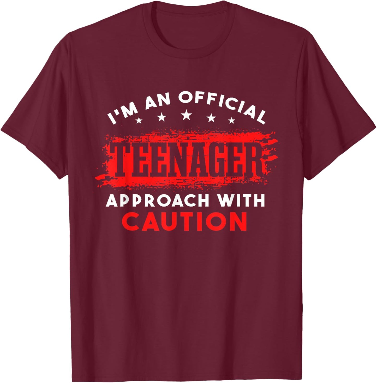 I'm An Offical Teenager T-Shirt - T-Shirt | Maroon