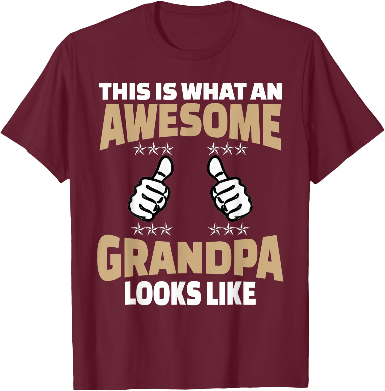 Funny grandpa shirts for the first time grandparents T-Shirt - T-Shirt | Maroon