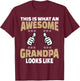 Funny grandpa shirts for the first time grandparents T-Shirt - T-Shirt | Maroon