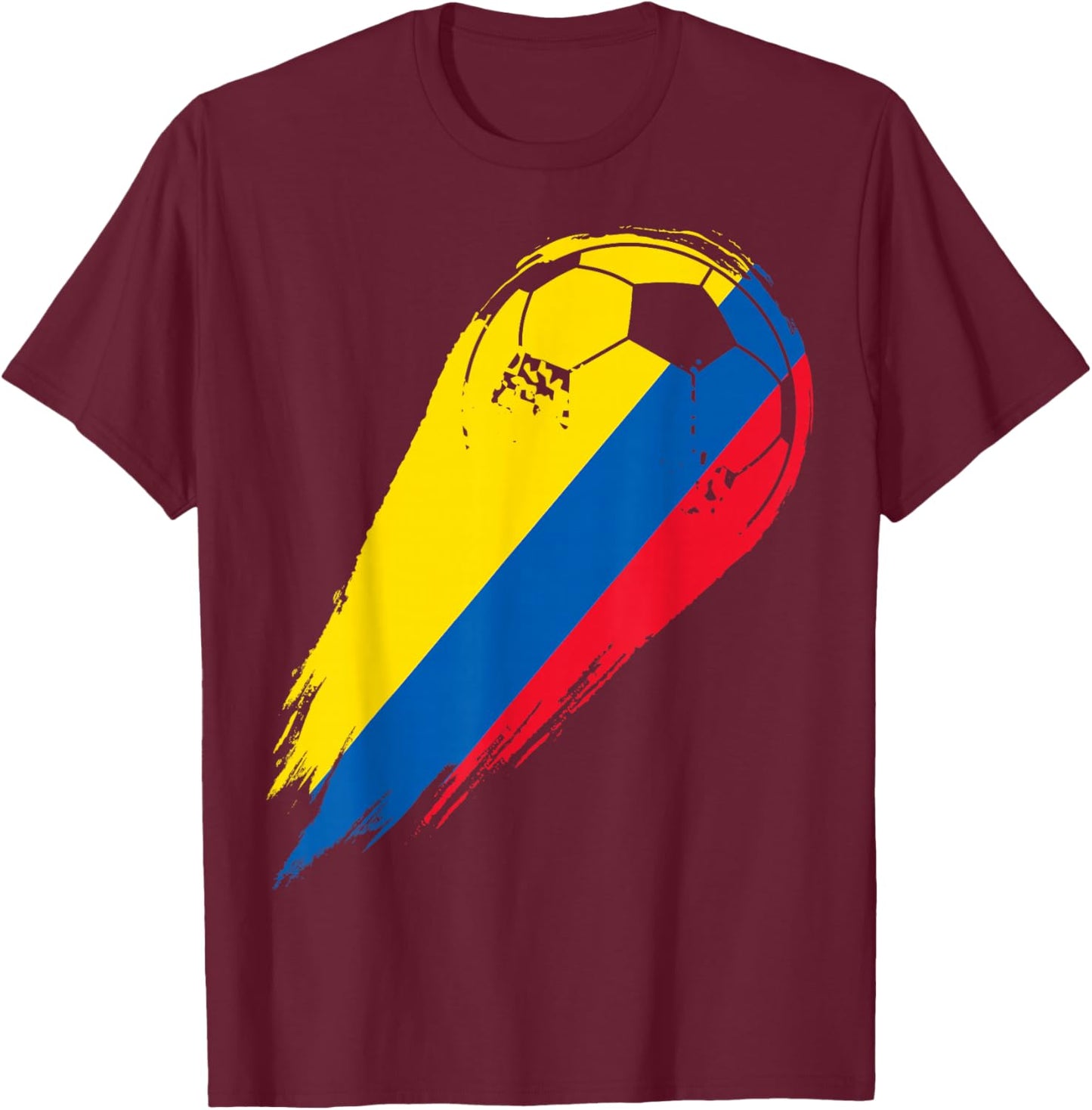 Soccer Player of Pride Colombia T-Shirt - T-Shirt | Maroon