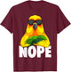 Sun Conure Parrot Bird T-Shirt - T-Shirt | Maroon