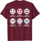 Baseball Emoji I Love Baseball Emoticon Social Baseball Fun T-Shirt - T-Shirt | Maroon