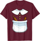 Pilgrim Costume Lady Thanksgiving Turkey Day Women Girls T-Shirt - T-Shirt | Maroon