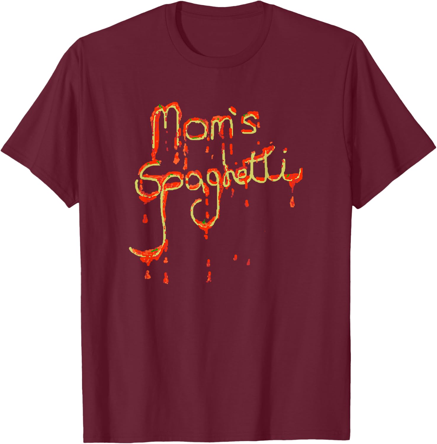 Mom's Spaghetti T-Shirt - T-Shirt | Maroon