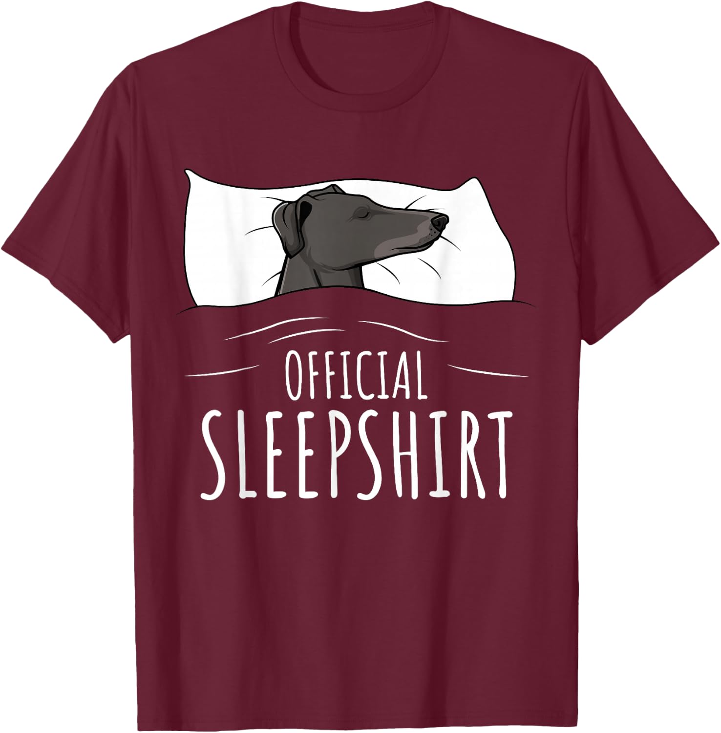 Greyhound Official Sleepshirt T-Shirt - T-Shirt | Maroon