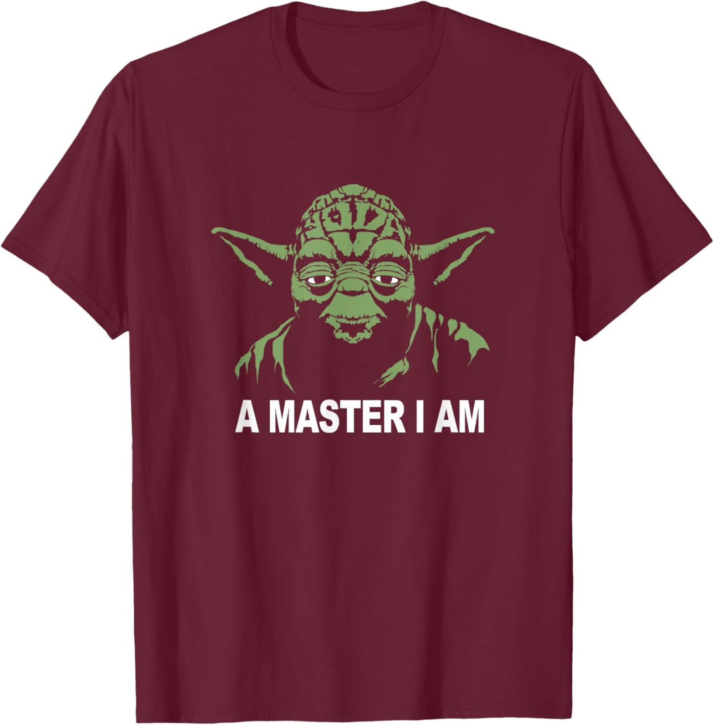 Star Wars Classic Yoda A Master I Am Vintage Jedi Icon T-Shirt - T-Shirt | Maroon