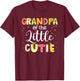Grandpa Little Cutie Funny Matching Family Summer Fruit Papa Women T-Shirt - T-Shirt | Maroon