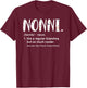 Nonni Shirts Mothers Day idea Cute Grandma Nonni T-Shirt - T-Shirt | Maroon